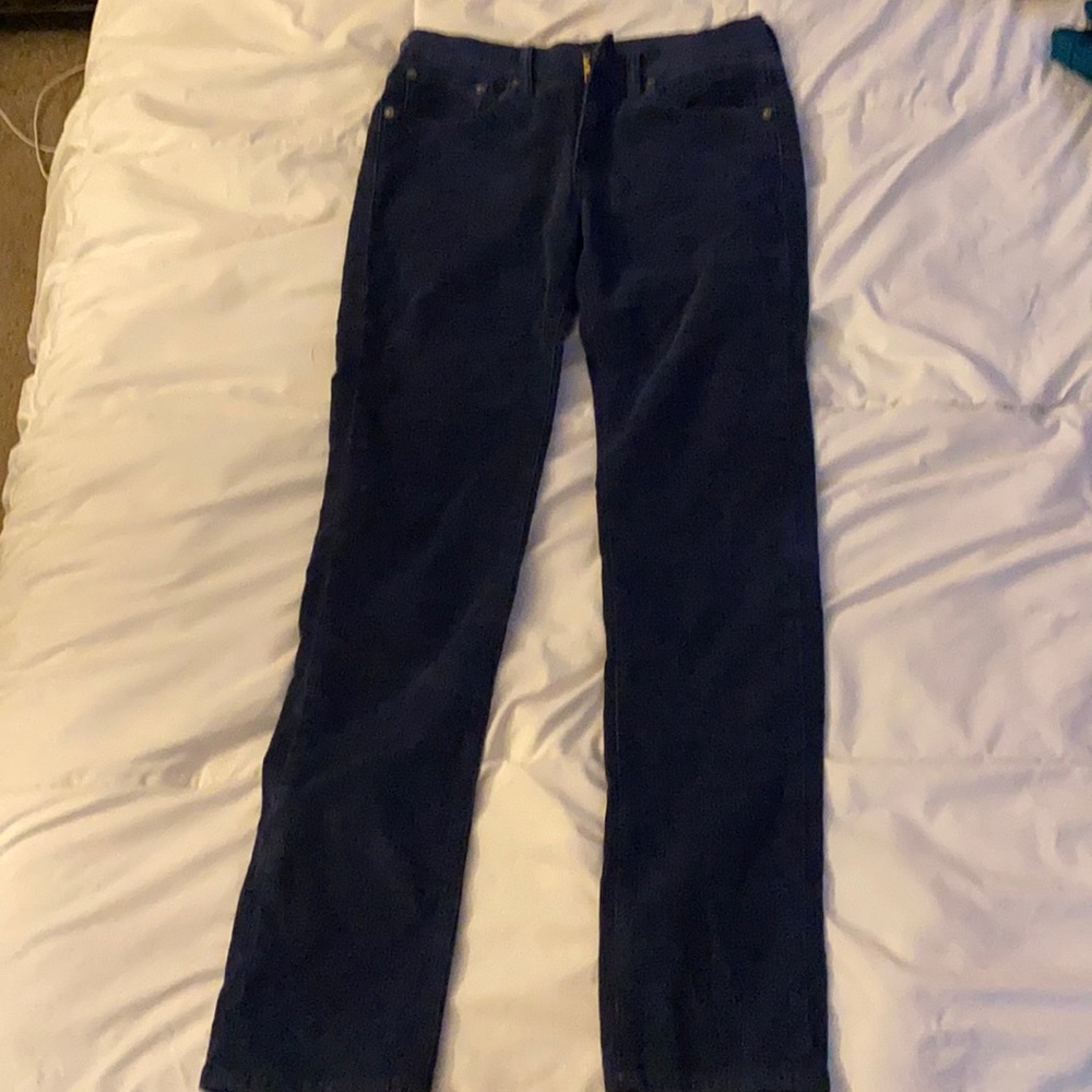Blue corduroys